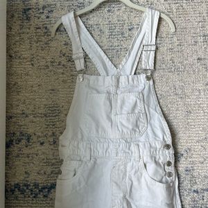 Free People Ziggy White overalls size S worn 2 times